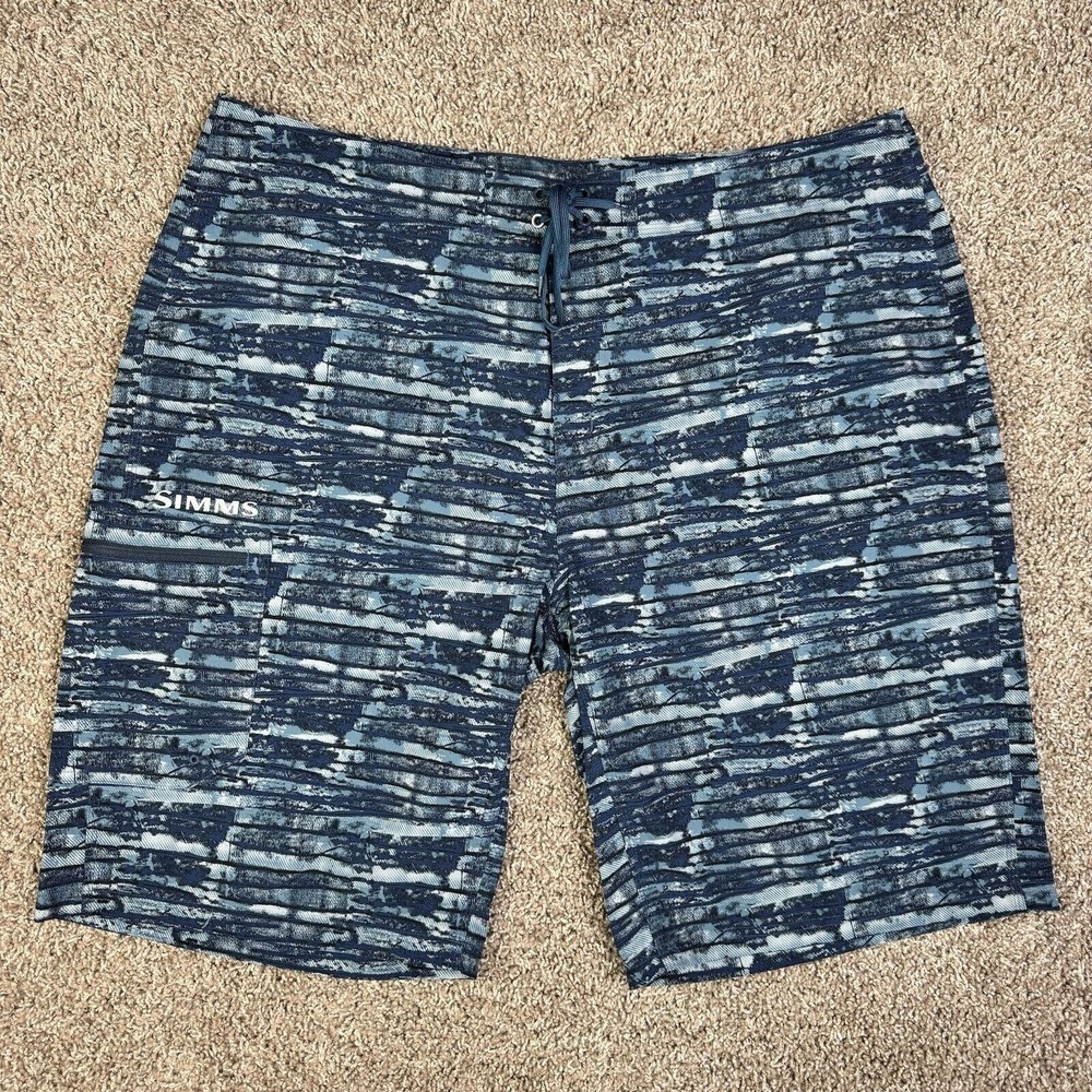 Simms Fishing Men's Solarflex Board Swim Shorts Size 40